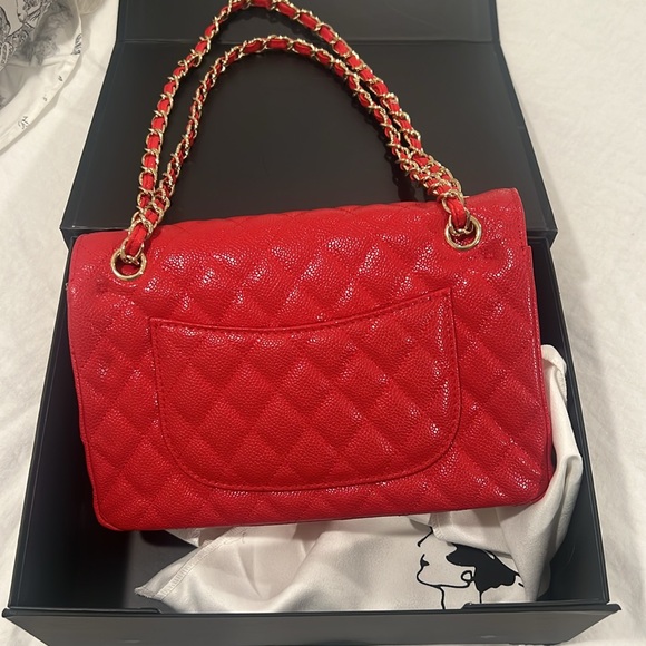 Double Flap Red Bag - Picture 3 of 3